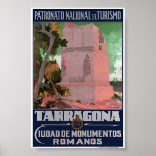 Spanien Tarragona Vintage Reiseposter Restauriert Poster
