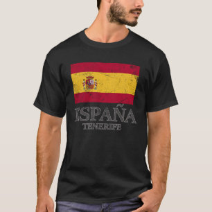 Spanien Teneriffa Flag Reisen Europa Urlaub T-Shirt