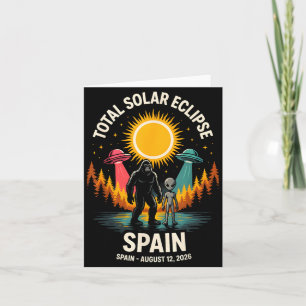 Spanien Totale Sonnenfinsternis 2026 Bigfoot Alien Karte