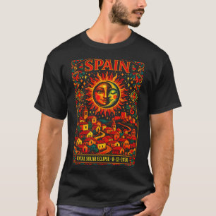 Spanien Totale Sonnenfinsternis 2026 Totale Sonnen T-Shirt
