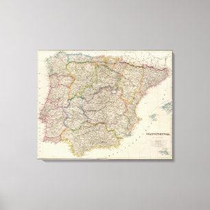 Spanien und Portugal 12 Leinwanddruck