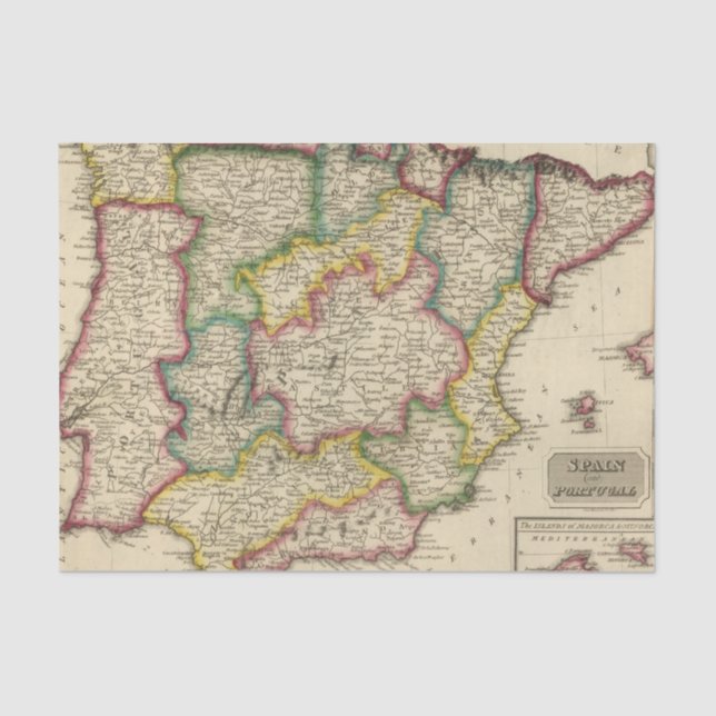 Spanien und Portugal 19 Seidenpapier (Vorderseite)