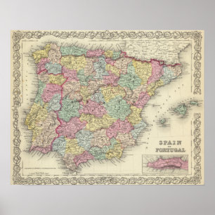Spanien und Portugal 3 Poster