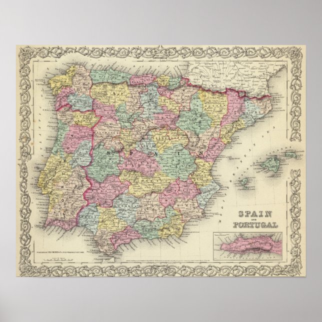 Spanien und Portugal 3 Poster (Vorne)