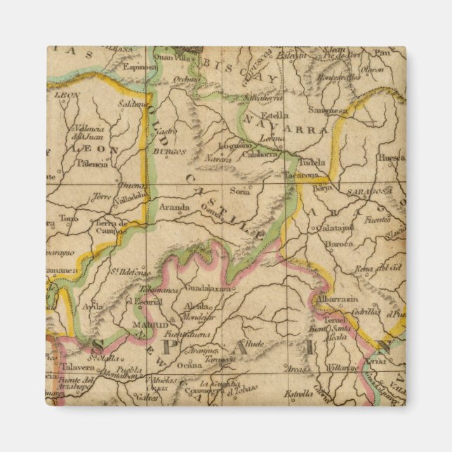 Spanien und Portugal 4 Magnet (Vorne)