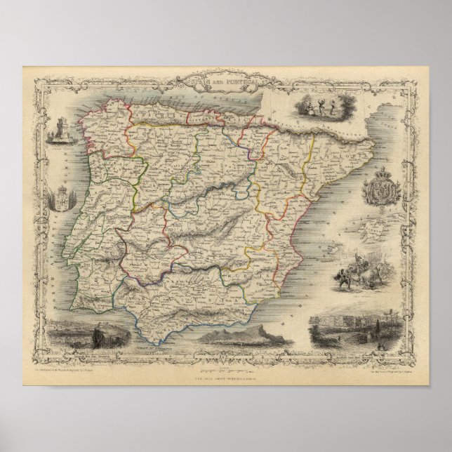 Spanien und Portugal 4 Poster (Vorne)