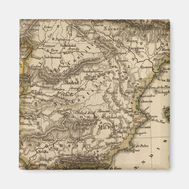 Spanien und Portugal 8 Magnet (Vorne)