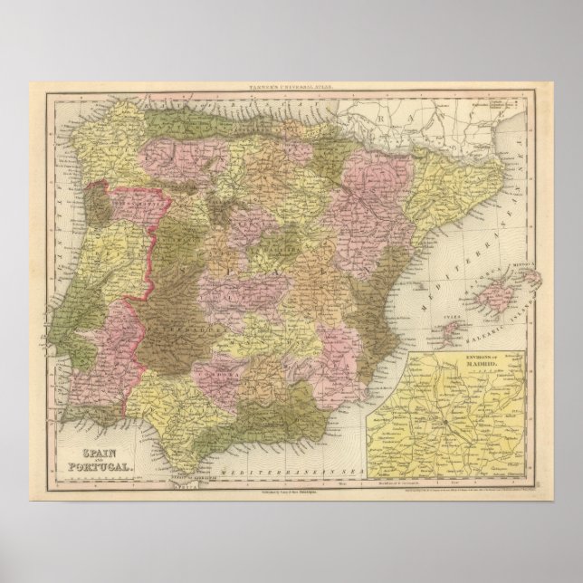 Spanien und Portugal Poster (Vorne)