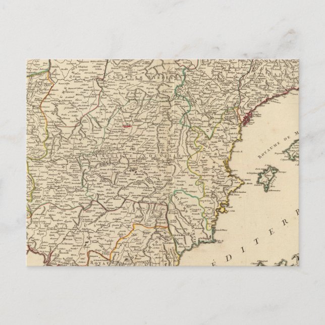 Spanien und Portugal Postkarte (Vorderseite)