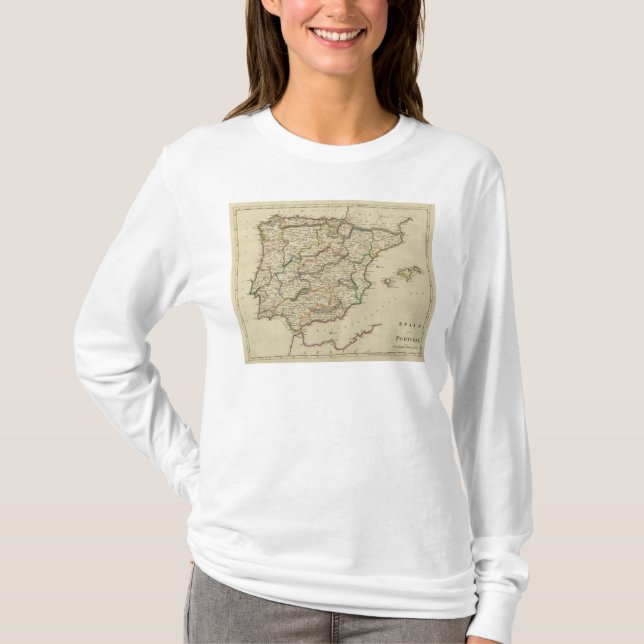 Spanien und Portugal T-Shirt (Vorderseite)