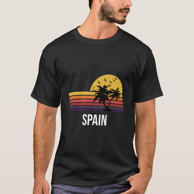 Spanien Urlaub T-Shirt (Vorderseite)