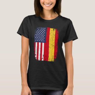 Spanien USA Flagge Spanien Doppelstaatsbürgerschaf T-Shirt