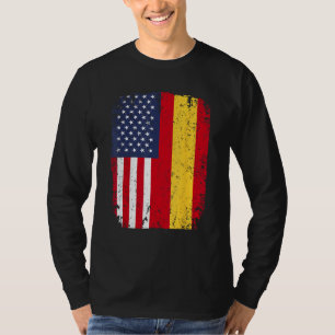Spanien USA Flagge Spanien Doppelstaatsbürgerschaf T-Shirt