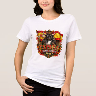 Spanien ¡Vamos España! 2026 Fußballfan Tri-Blend Shirt