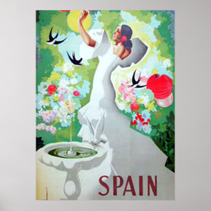 Spanien Vintage Poster Druck