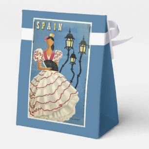 SPANIEN Vintage-Reise-Gunstbox Geschenkschachtel