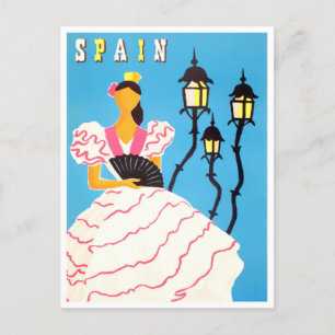 Spanien Vintage-Reise Postkarte