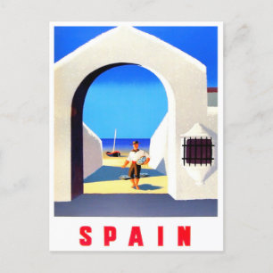 Spanien Vintage-Reise Postkarte