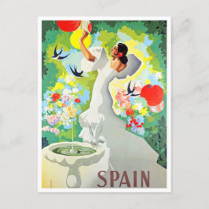 Spanien Vintage-Reise Postkarte