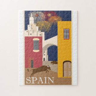 Spanien Vintage-Reiseposter Puzzle