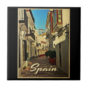 Spanien Vintage Travel Fliese