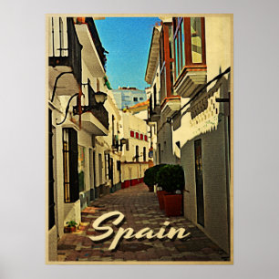 Spanien Vintage Travel Poster