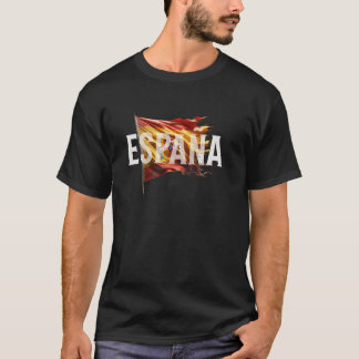 Spanien wacht die irdische Flagge Spaniens T-Shirt