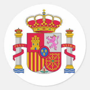 Spanien-Wappen Runder Aufkleber