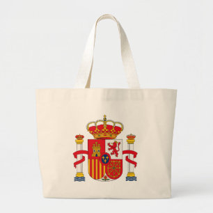 Spanien-Wappen Taschen-Tasche Jumbo Stoffbeutel