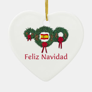Spanien-Weihnachten 2 Keramik Ornament