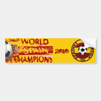 Spanien-Welt verficht Schmutz-Geschenk 2010 Autoaufkleber