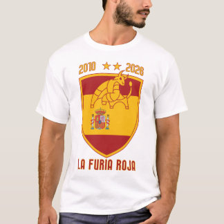 Spanien Weltmeister 2026 Fußball-Wappen T-Shirt