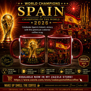 Spanien Weltmeister 2026 Sammler Kaffee Tasse