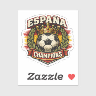 Spanien Weltmeister Vintage Fußball-Abzeichen R Aufkleber