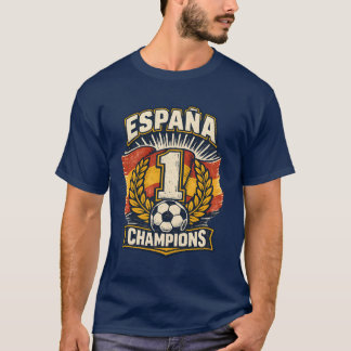 Spanien Weltmeister Vintage Fußball-Abzeichen R T-Shirt