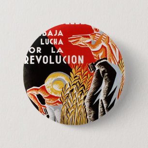 Spanien ziviler Krieg CNT-FAI Originalposter 1936 Button