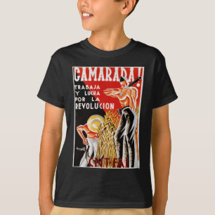 Spanien ziviler Krieg CNT-FAI Originalposter 1936 T-Shirt