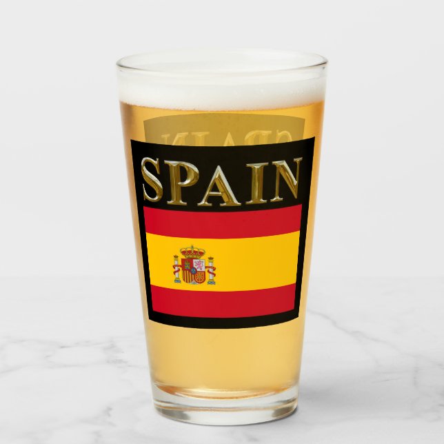 SPANIENBIERGLAS GLAS (Vorne (Gefüllt))