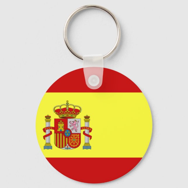SPANIENButton-Schlüsselanhänger Schlüsselanhänger (Vorderseite)
