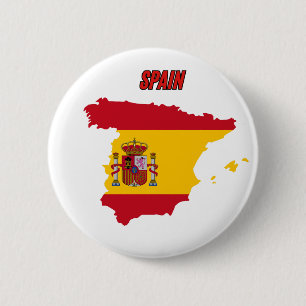 Spanienflagge Button