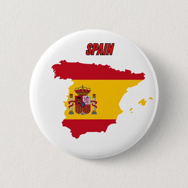 Spanienflagge Button (Vorderseite)