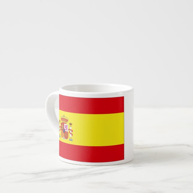 Spanienflagge Espressotasse (Vorderseite Links)