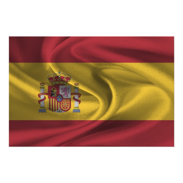 Spanienflagge Fotodruck (Vorne)