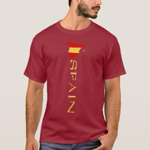 Spanienflagge Spanische Flagge KARTE T-Shirt