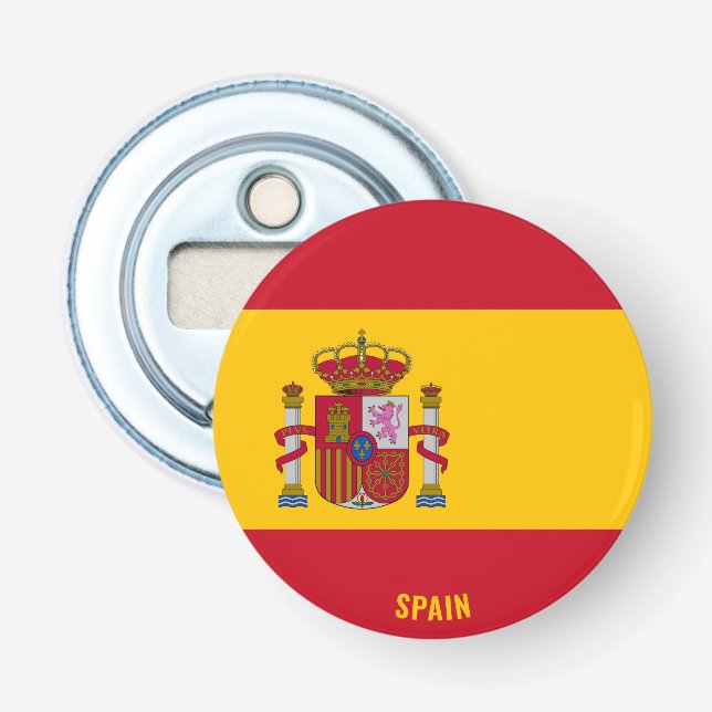 Spanienflagge Wunderschöner Patriotic Flaschenöffn Flaschenöffner (Vorderseite)
