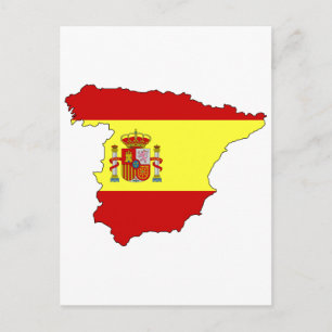 Spanienische Flagge Postkarte