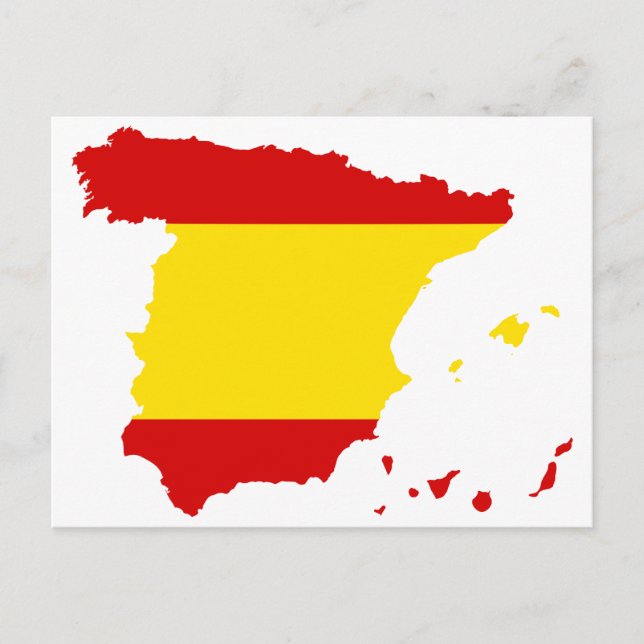 SPANIENKARTE POSTKARTE (Vorderseite)