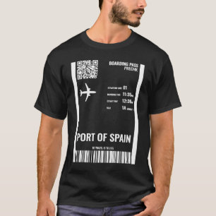 Spaniens Boarding Trinidad und Tobago Pass Ai T-Shirt