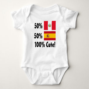Spanisch 100% 50% Peruaner-50% niedlich Baby Strampler