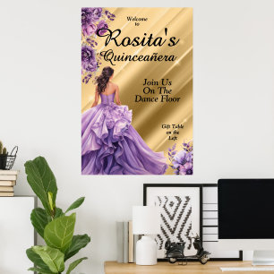 Spanisch 15. Geburtstag Quinceanera Poster